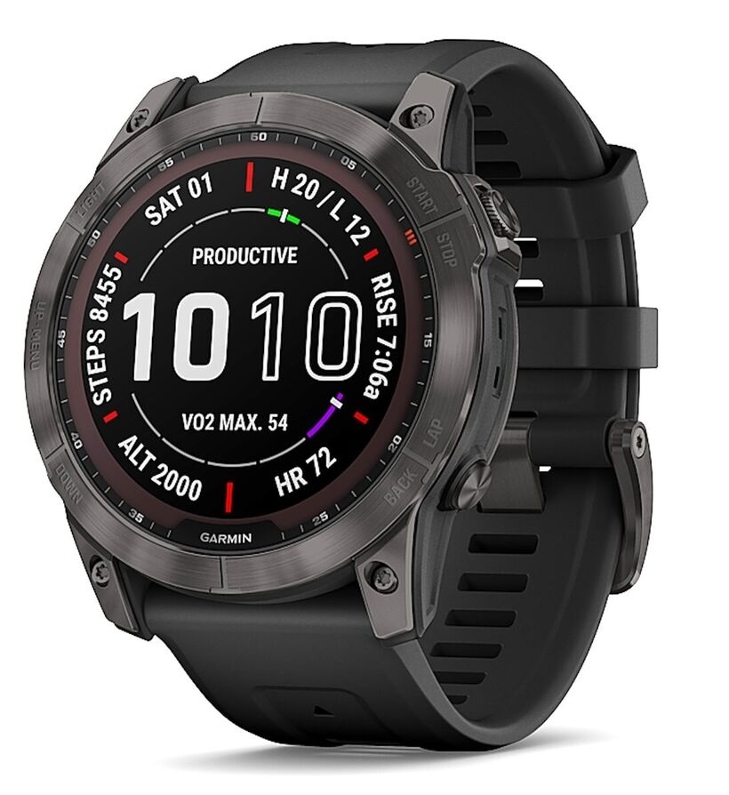 Умные часы Garmin Fenix 7X Sapphire Solar GPS, Black
