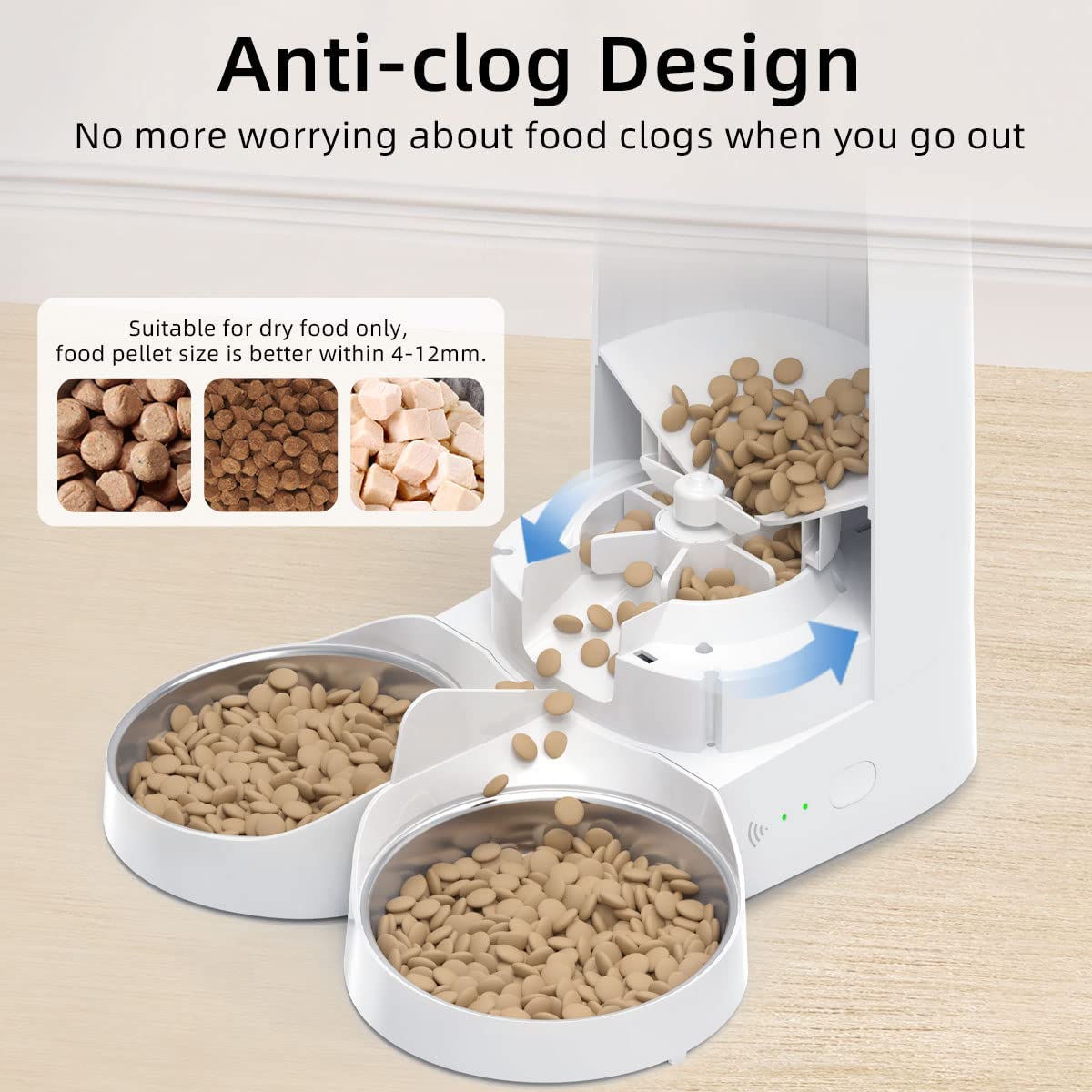 Автокормушка ROJECO Automatic Cat Feeders for 2 Cats, 4L