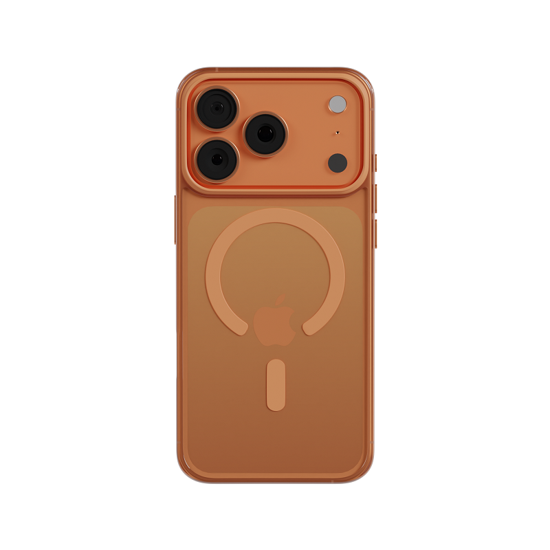 Чехол для iPhone 17 Pro Max AceCase Crystal Shield, Orange