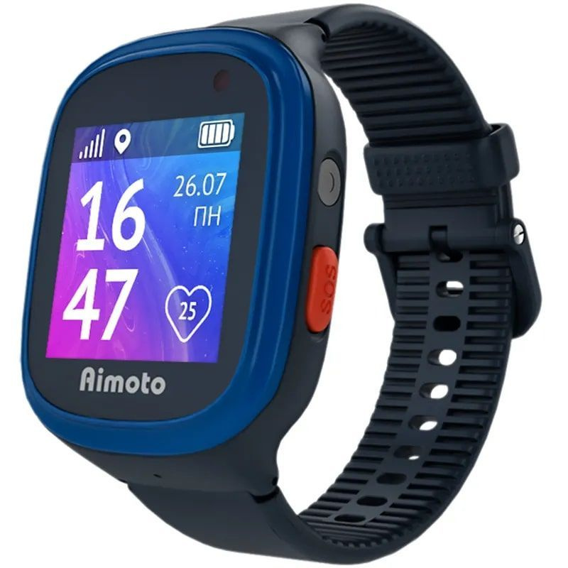 Детские умные часы Aimoto Start v2 c трекером, черный