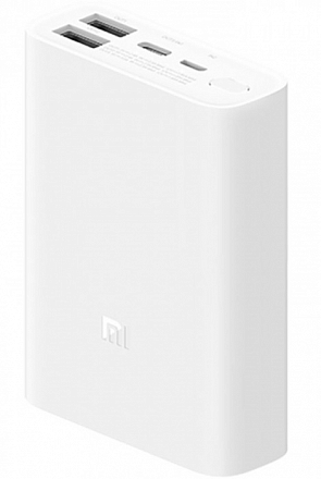 Аккумулятор внешний Xiaomi Power Bank 10000mAh Pocket Version, белый