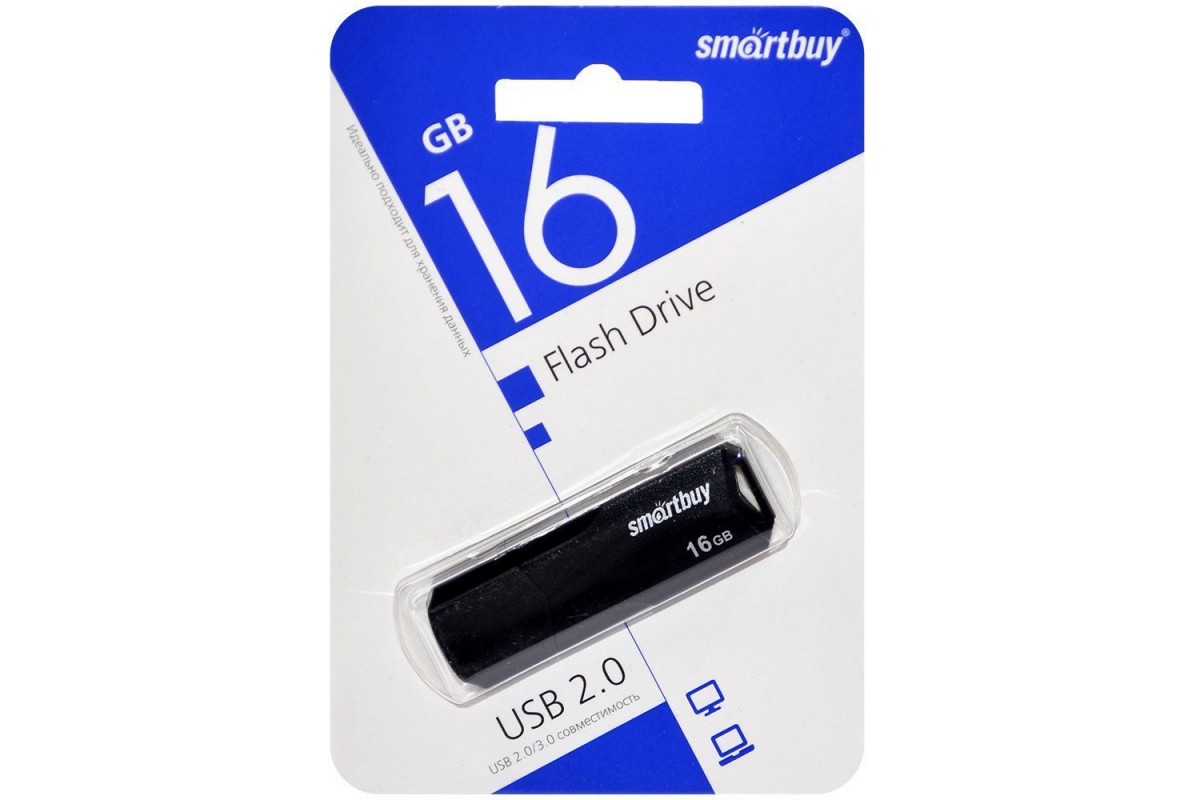 Флеш-диск Smartbuy 16GB Scout, черный