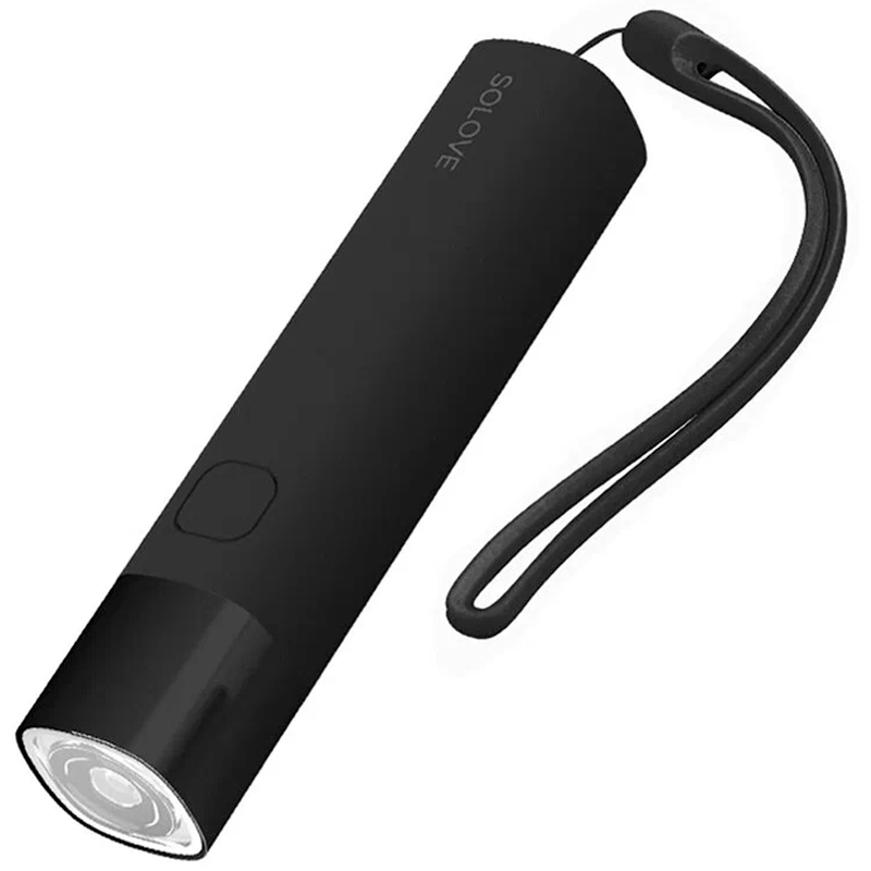 Фонарик Xiaomi Solove X3s Portable Flashlight Power Bank 3000mAh, черный