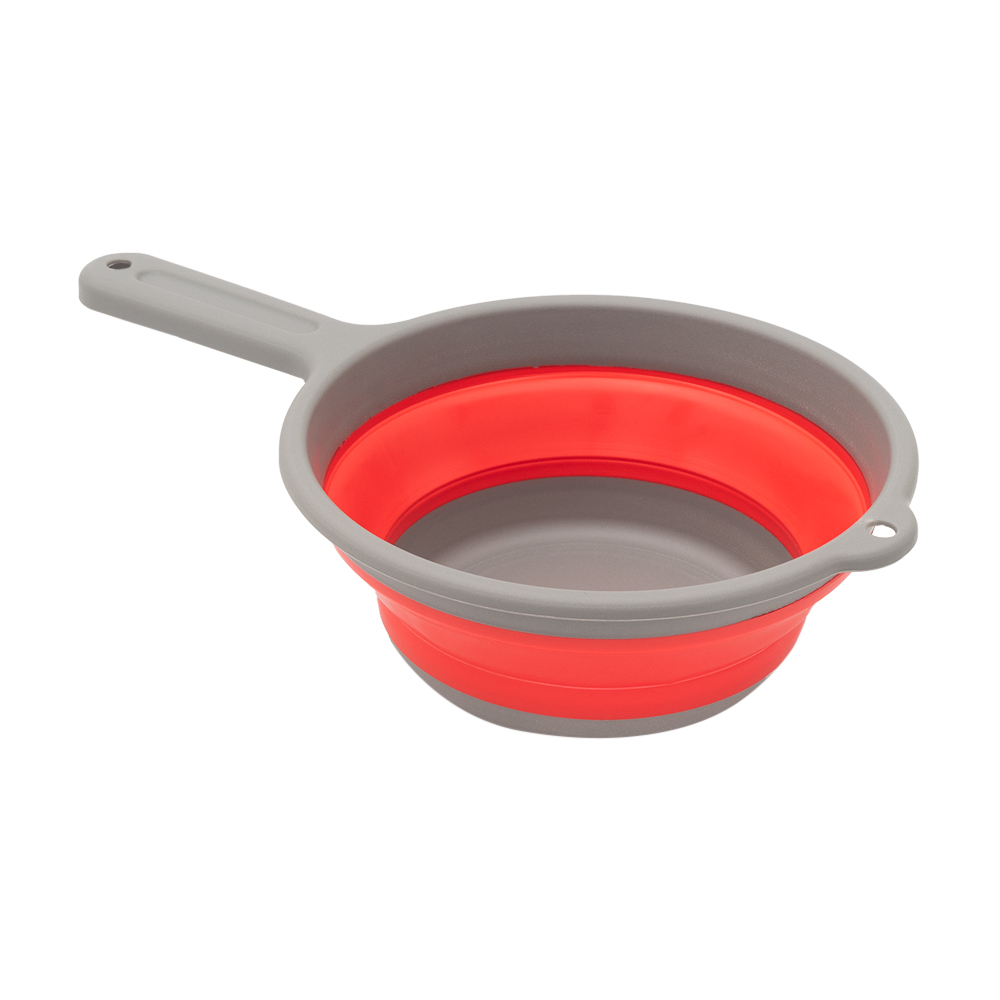 Складной кухонный ковш, серо-красный