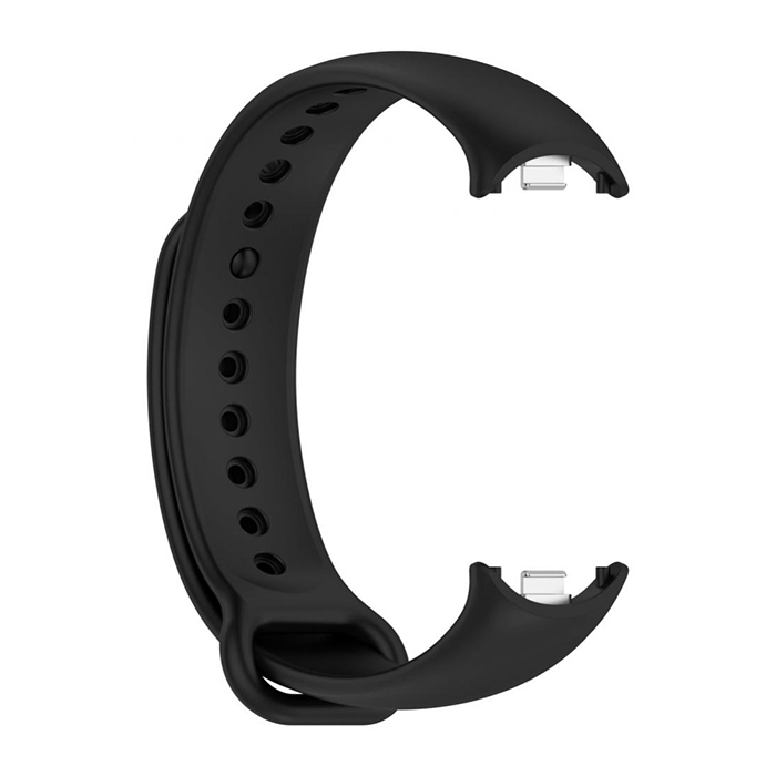 Ремешок для Xiaomi Mi Band 8, силиконовый, черный