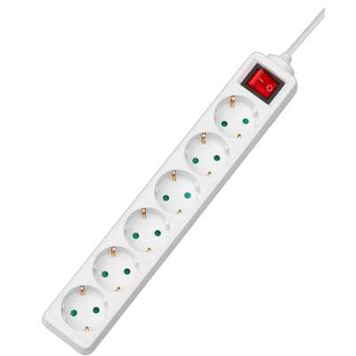 Сетевой фильтр CBR 6-018, белый