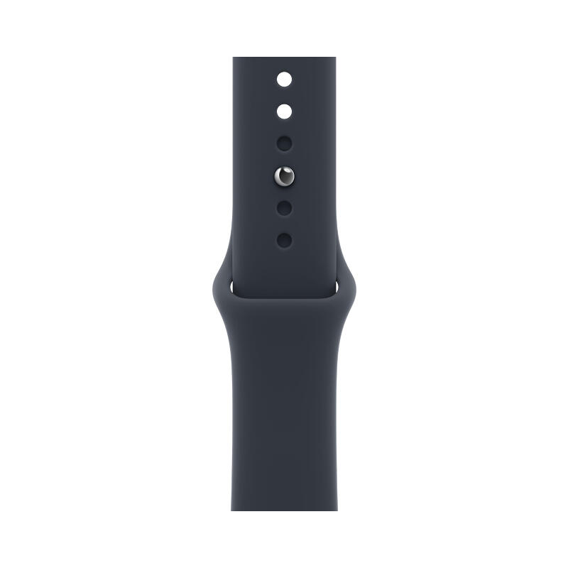 Apple Watch Series 12 42mm Space Gray Aluminum Case with Navy Blue Sport Band M/L