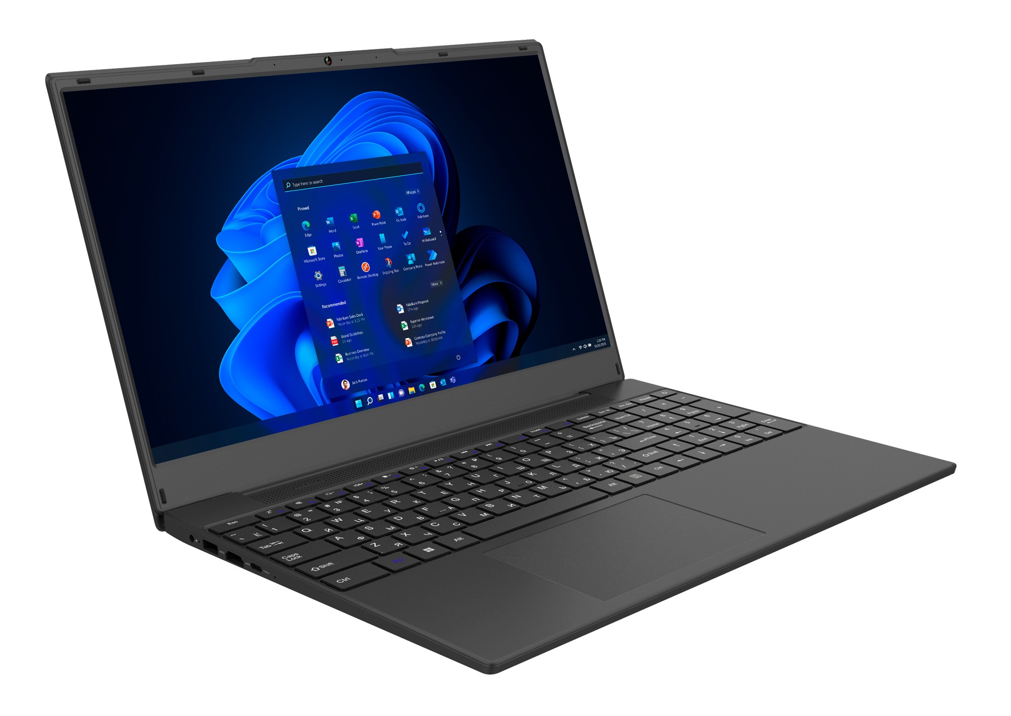 Ноутбук F+ FLTP-5i3-16512-W 15.6" 16/512GB, черный