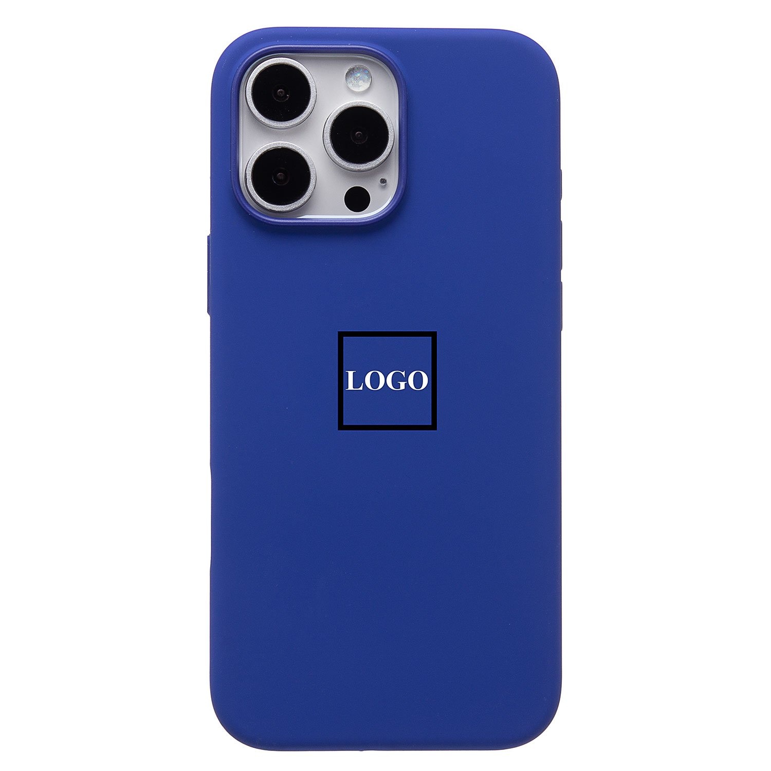 Чехол для iPhone 16 Pro Max Silicone Case Original Design Full, ультрамарин