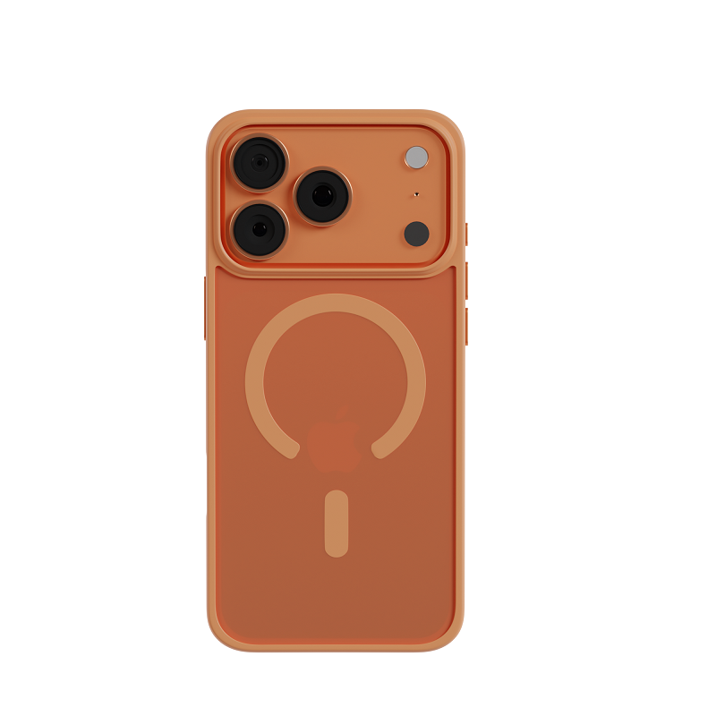 Чехол для iPhone 17 Pro Max AceCase Soft Rim, Orange