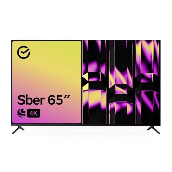 Телевизор 65" Sber QLED 4K UHD 60Hz SDX-65U4124B, черный