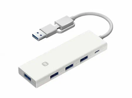 USB-Разветвитель Xiaomi 4 in 1 Dual-Head Splitter, белый