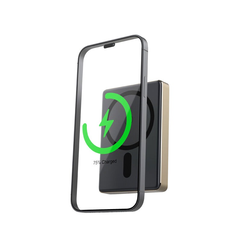 Беспроводное зарядное устройство c аккумулятором MangoTek Magnetic Battery SE 5000мАч, золотой