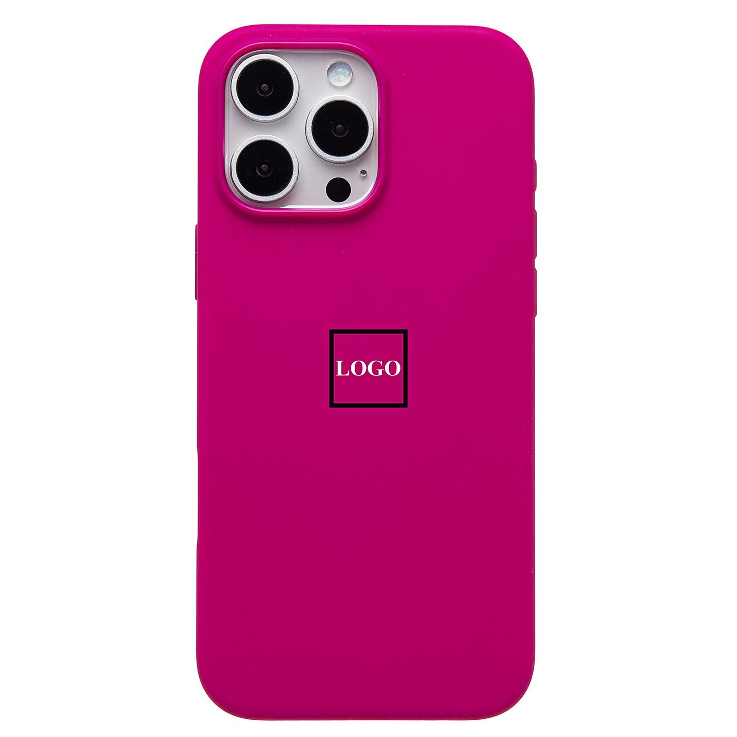 Чехол для iPhone 16 Pro Max Silicone Case Original Design Full, лунно-красный