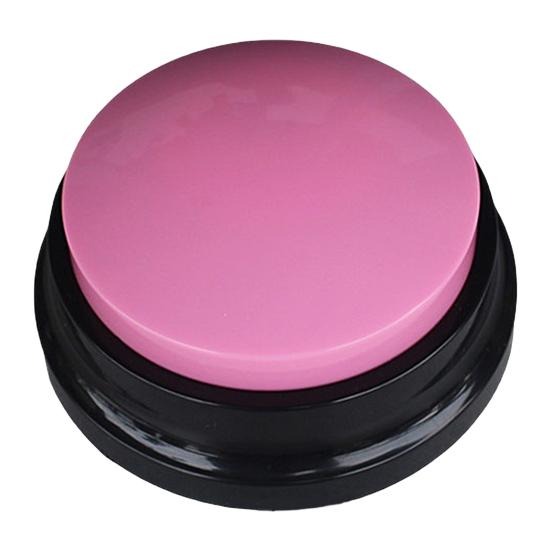 Голосовая кнопка для животных / кликер для дрессировки, розовый