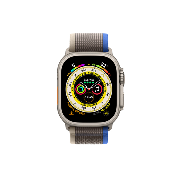 Ремешок для Apple Watch WIWU 42/44/45/49mm Trail Loop, серо-синий