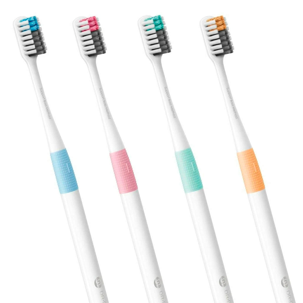 Набор зубных щеток Xiaomi Doctor B Bass Method Toothbrush (4 шт)