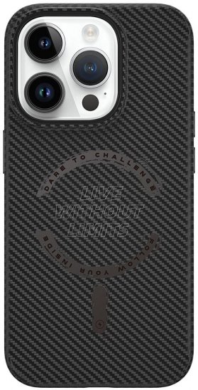 Чехол для iPhone 15 Pro WiWU Carbon Magnetic Case, черный
