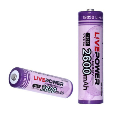 Аккумулятор Li-ion G70 18650 LTP-08 2600mAh 3.7V (1шт)