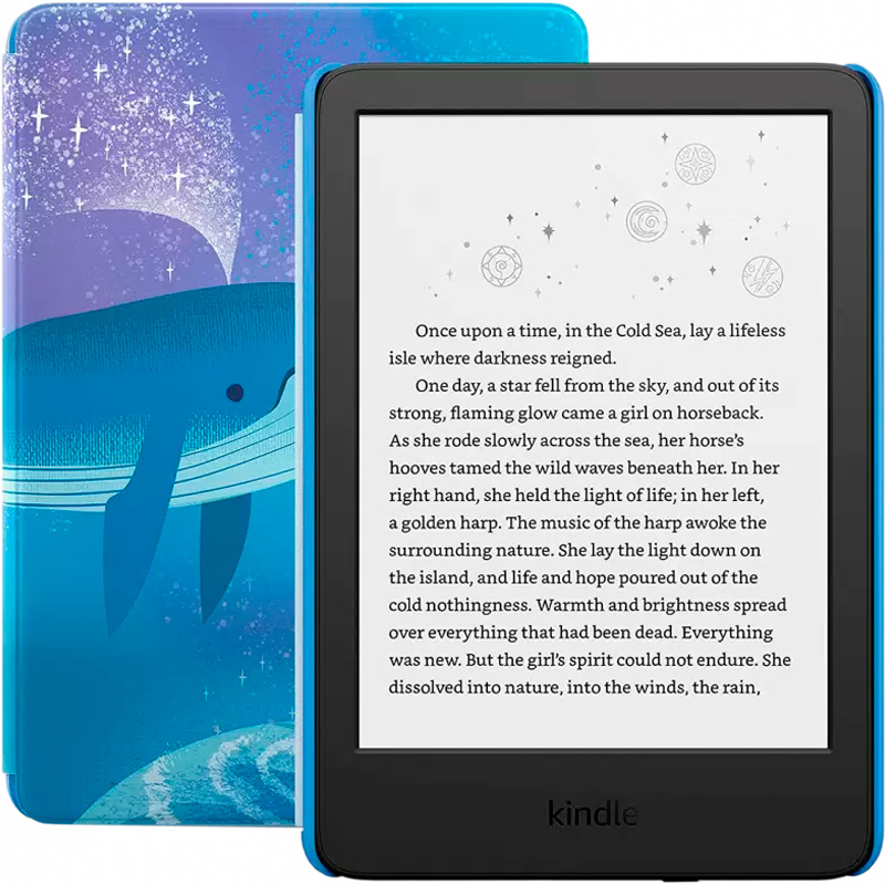 Электронная книга 6" Amazon Kindle Kids Gen 11 | 16GB 2024, Space Whale