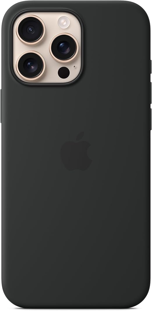 Чехол для iPhone 16 Pro Max Silicone Case with MagSafe, Black