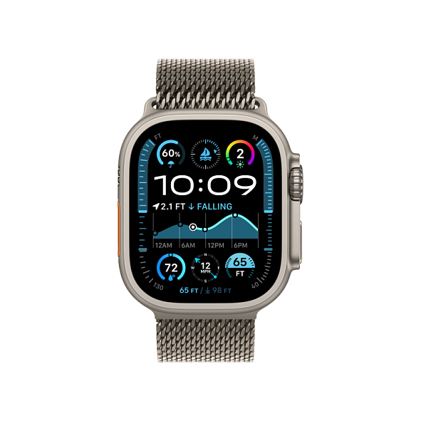 Apple Watch Ultra 2 GPS+Cellular 49mm Natural Titanium Case Natural Titanium Milanese Loop M