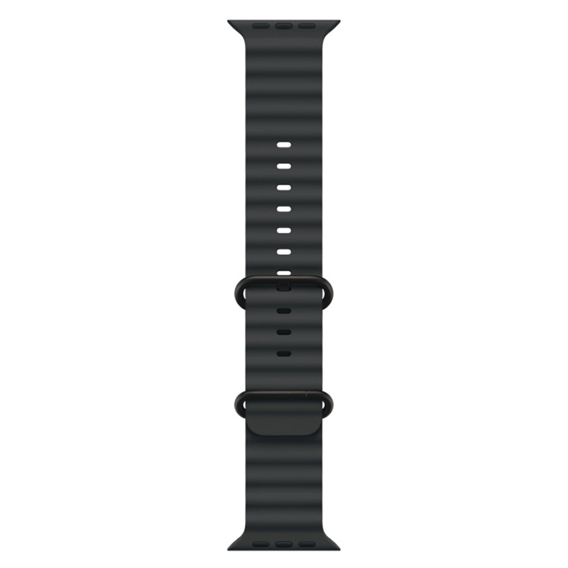 Apple Watch Ultra 3 49mm Black Titanium Case with Black Ocean Band