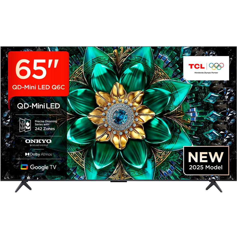 Телевизор 65" TCL QD-Mini LED 4K 144Hz 65Q6CS, черный