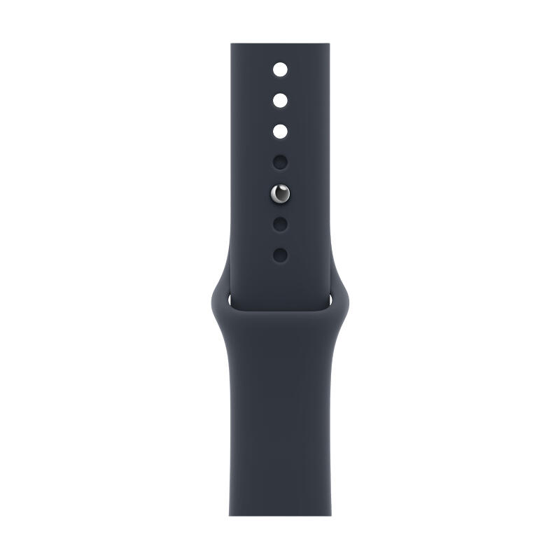 Apple Watch Series 12 46mm Space Gray Aluminum Case with Navy Blue Sport Band S/M