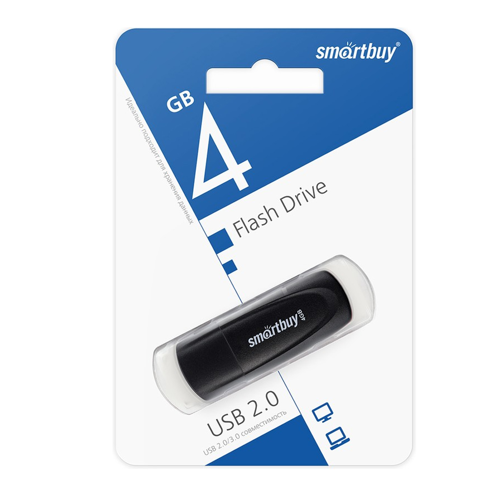 Флеш-диск Smartbuy 4GB Scout, черный