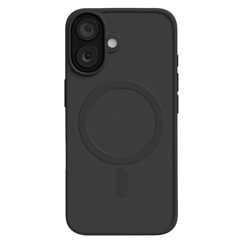 Чехол для iPhone 16 AceCase Soft Rim, Black