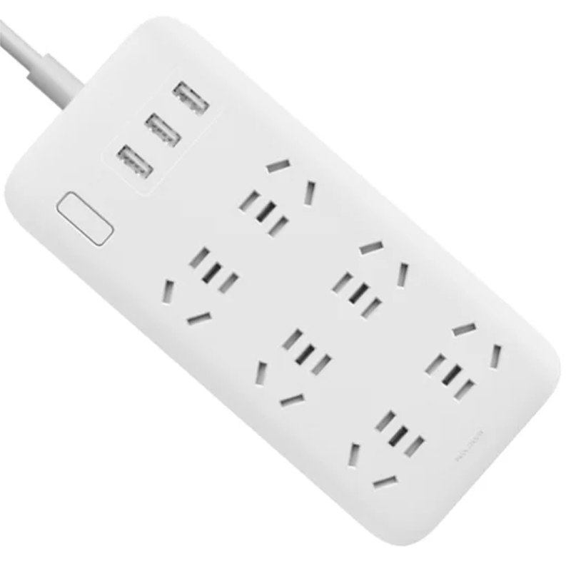 Удлинитель Xiaomi Mi Power Strip (6 розеток, 3 USB) CN, белый