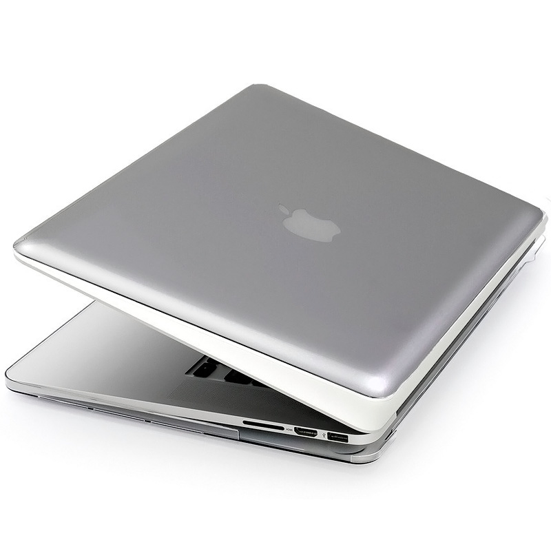 Чехол для Macbook Pro 13 (Retina) прозрачный, серый