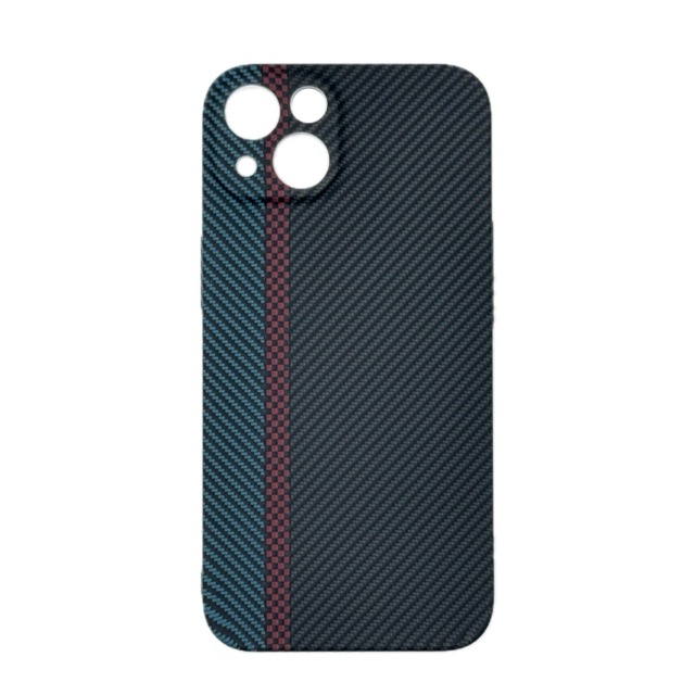 Чехол для iPhone 13 Luxo Carbon High-Quality Case, черно-синий