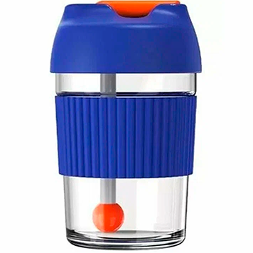 Термокружка Xiaomi Kiss Kiss Fish Rainbow BOBO Cup 365ml, синяя