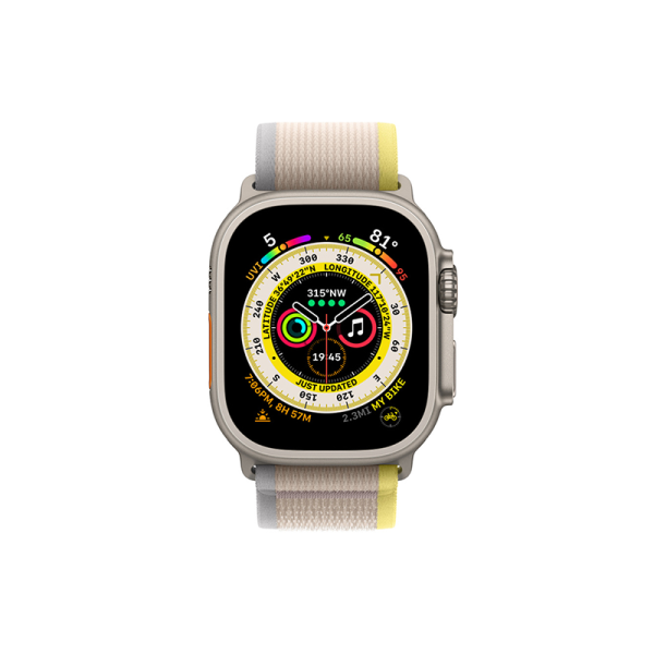 Ремешок для Apple Watch WIWU 38/40/41mm Trail Loop, серо-желтый