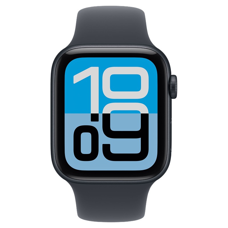 Apple Watch SE 3 2025 44mm Midnight Aluminum Case Midnight Sport Band S/M