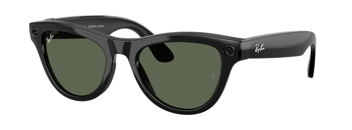 Смарт-очки Ray-Ban Skyler (Gen 2) Shiny Black G15 Green