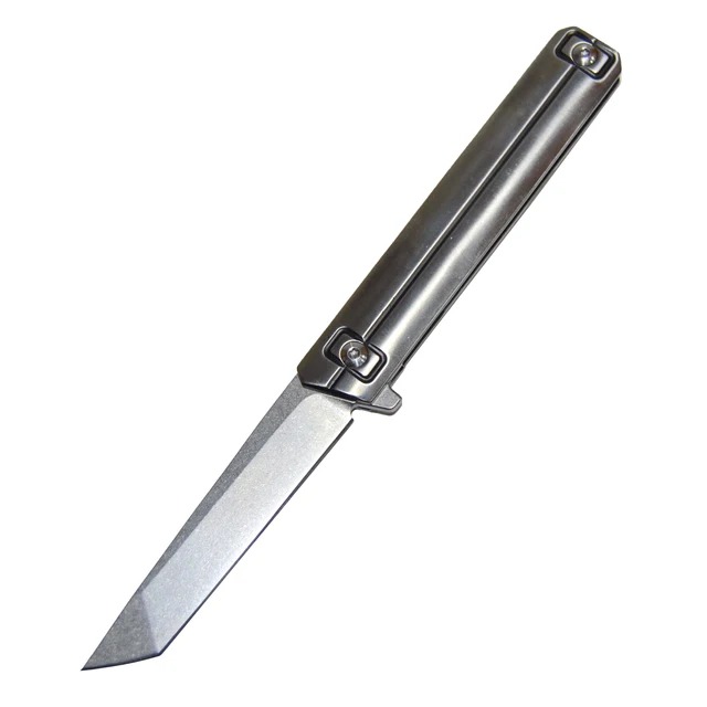 Складной Нож Knife hub Tanto D2 9см, серебряный