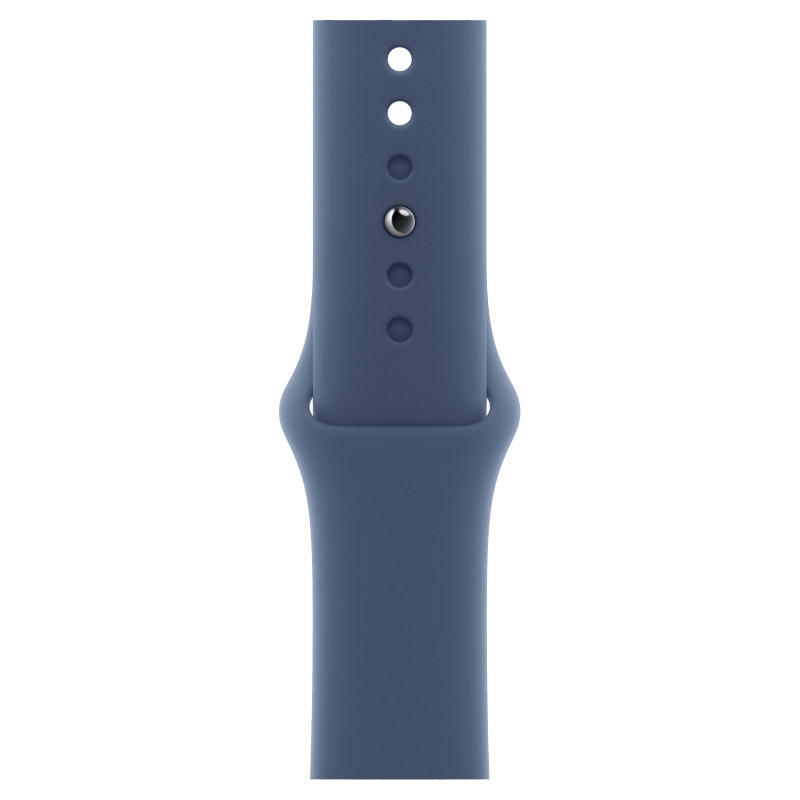 Apple Watch SE 2024 40mm Silver Aluminum Case Denim Sport Band M/L