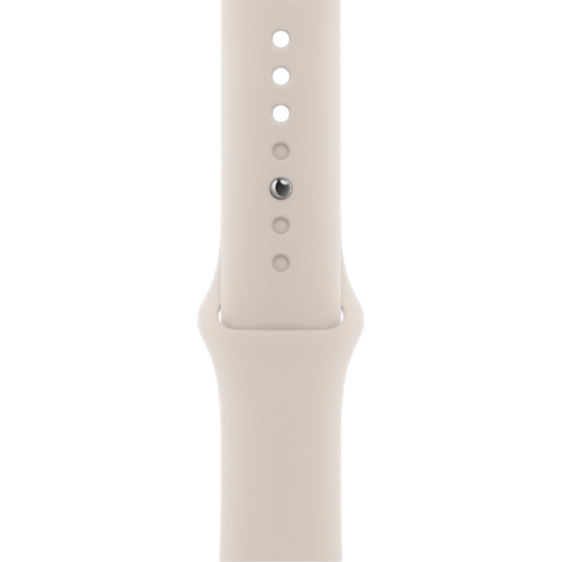 Apple Watch SE 2024 44mm Starlight Aluminum Case Starlight Sport Band S/M