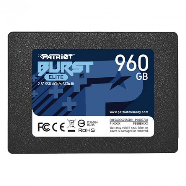 Внутренний SSD накопитель Patriot Burst Elite 960GB