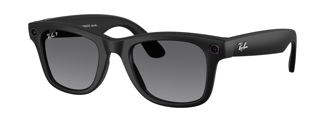 Смарт-очки Ray-Ban Wayfarer (Gen 2) Matte Black Polar Gradient Graphite L
