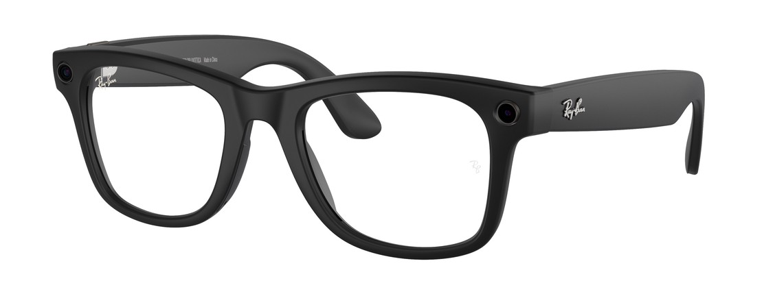 Смарт-очки Ray-Ban Wayfarer Matte Black Transitions Graphite Green L