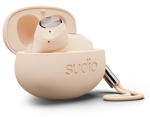 Беспроводные наушники Sudio T2, бежевый