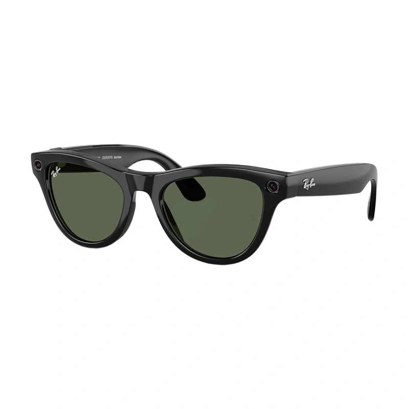 Смарт-очки Ray-Ban Skyler Shine Black Green S52