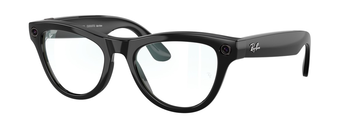 Смарт-очки Ray-Ban Skyler Shiny Black Clear M