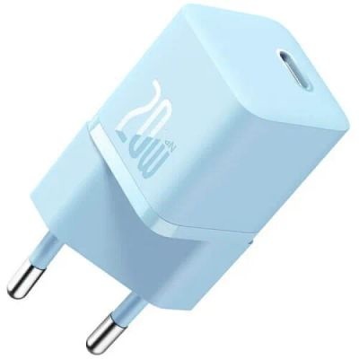 Сетевое зарядное устройство Baseus GaN5 Fast Charger Mini 1C 20W, голубой