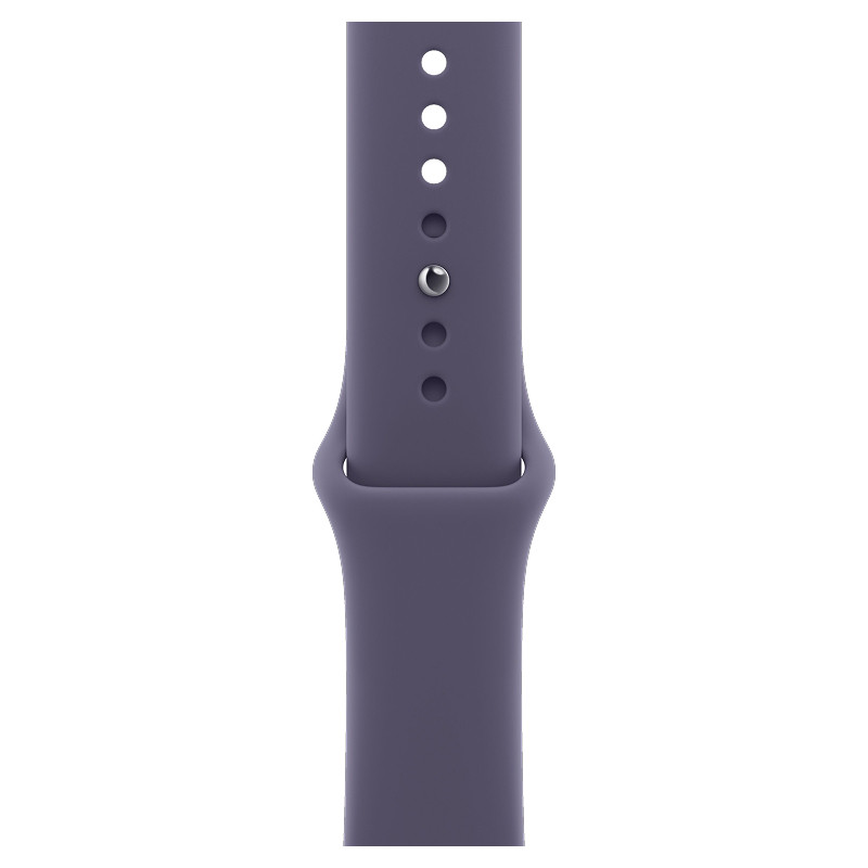 Apple Watch Series 11 46mm Silver Aluminum Case Purple Fog Sport Band S/M