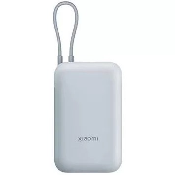 Аккумулятор внешний Xiaomi Mi Power Bank With Cable USB-C 10000 mAh Pocket Version, синий